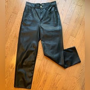 Levi’s Black Faux Leather Trousers